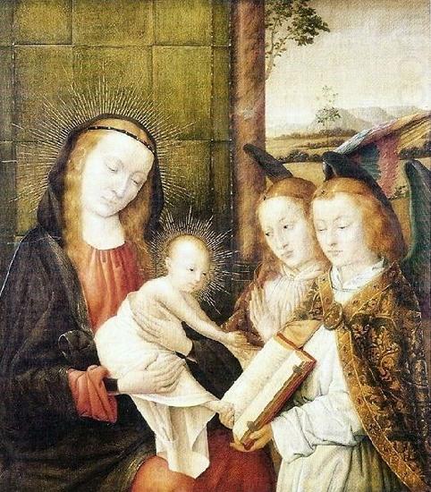 Jan provoost Madonna and Child with two angels china oil painting image